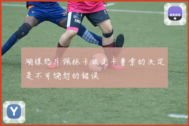 湖媒怒斥佩林卡放走卡鲁索的决定是不可饶恕的错误